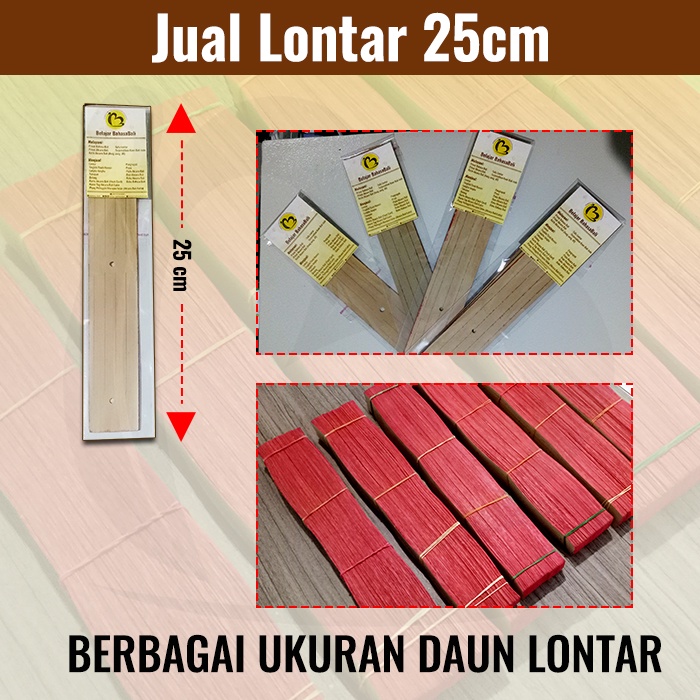

TERLARIS! Jual Daun Lontar 25cm | Alat Nyurat Lontar