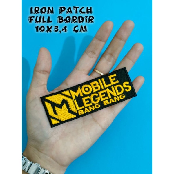 ( TINGGAL SETRIKA ) Iron Patch Full Bordir Mobile Legends Mobil Legen ML patch Iron Bordir Emblem