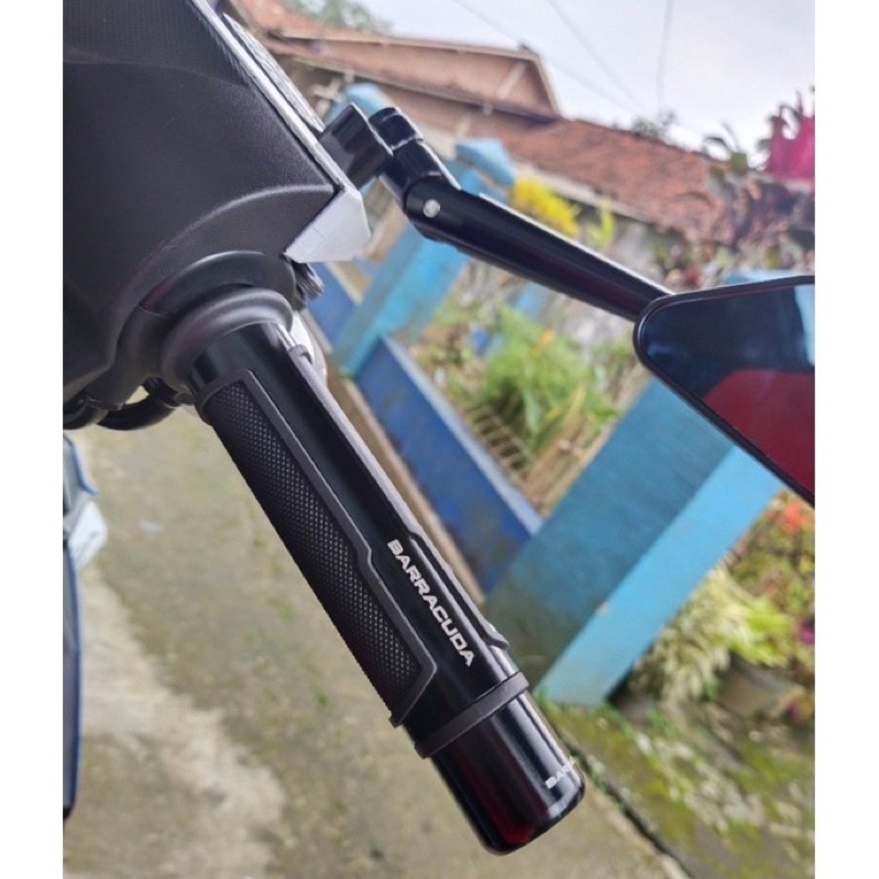 Handgrip Motor Handfat Merk Original BARRACUDA + jalu hitam Universal Buat Semua Stang Dan Motor vespa