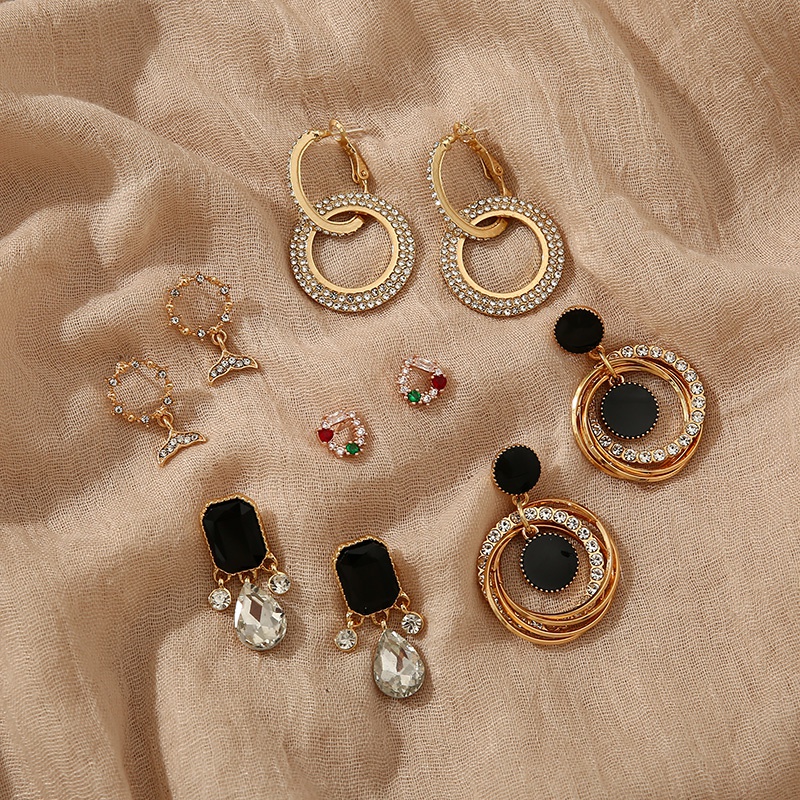 Anting Tusuk Vintage Elegan Gaya Korea Kualitas Tinggi Untuk Wanita