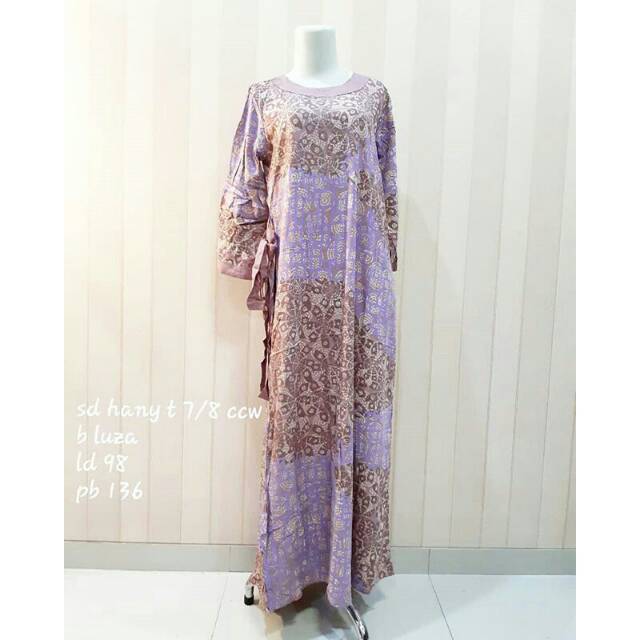 Longdress hany tangan 7/8 ccw Batik Luza