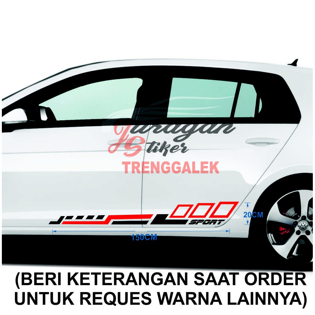 Lis Striping Bodi Mobil Model Sport 2 Warna Universal Shopee Indonesia
