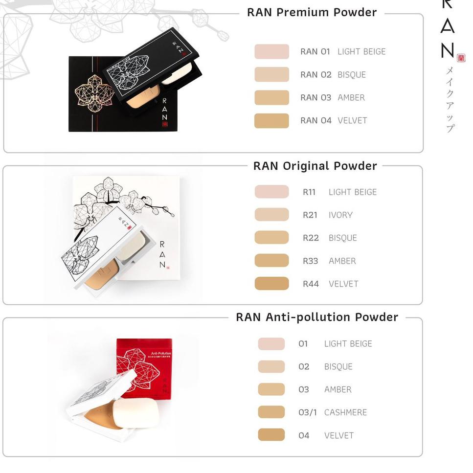 8PP NATCHA BEAUTY x RAN PREMIUM POWDER NO BOX TWC BEDAK PADAT COMPACT WATERPROOF TERBAIK D933 ↔