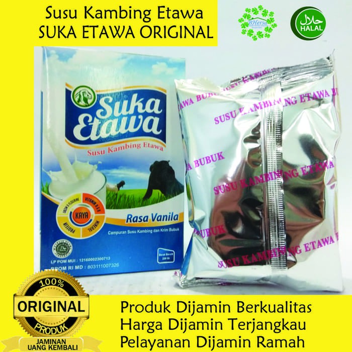 

Susu Kambing Etawa - Sukam Suka Etawa - Susu Kambing - Rasa Vanilla - Rasa Original