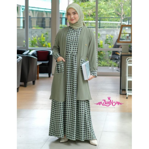 ANDARA DRESS OUTER ORI ZAHIN//GAMIS KOTAK BEST SELLER