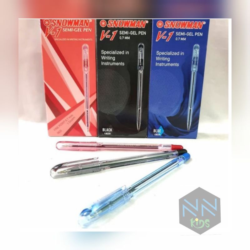 

SNOWMAN V-1 SEMI GEL PEN 0,7 MM/ BULPEN SNOWMAN/ BOLPOIN SNOWMAN/ SNOWMAN V1