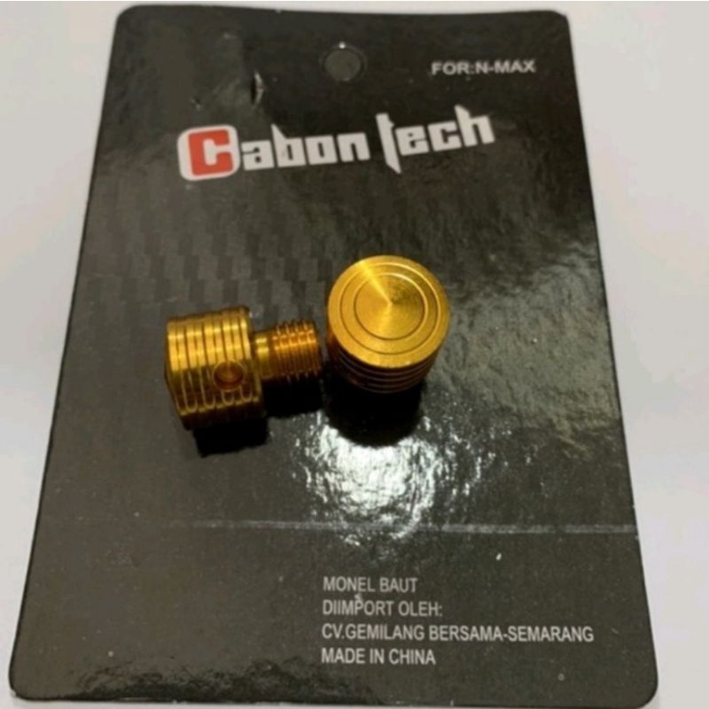 Tutup Spion Monel Tutup Spion CNC Import Beat Vario Scoopy Nmax Pcx Fino Aerox Mio Xeon Vixion MioM3-Gold