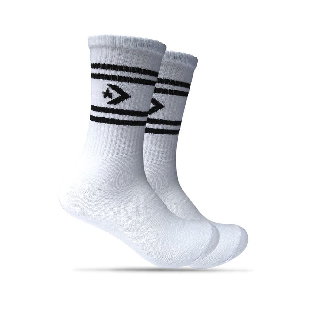 Kaos Kaki Oldschool - Kaos Kaki Motif Converse Putih - The Muds Official