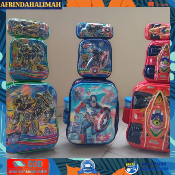 

TERBARU, TERMURAH- tas sekolah anak tas sekolah 3 roda