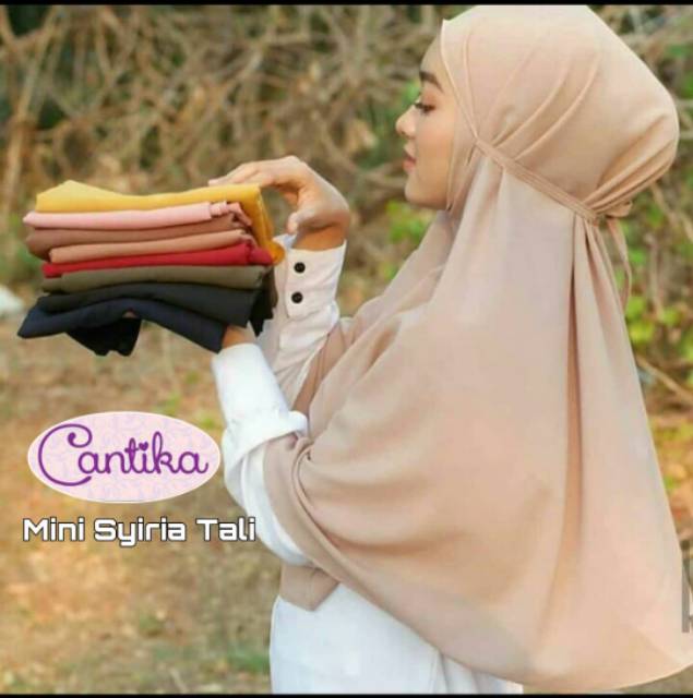 Bergo Tali MARYAM Jahit Tepi Original Cantika Hijab