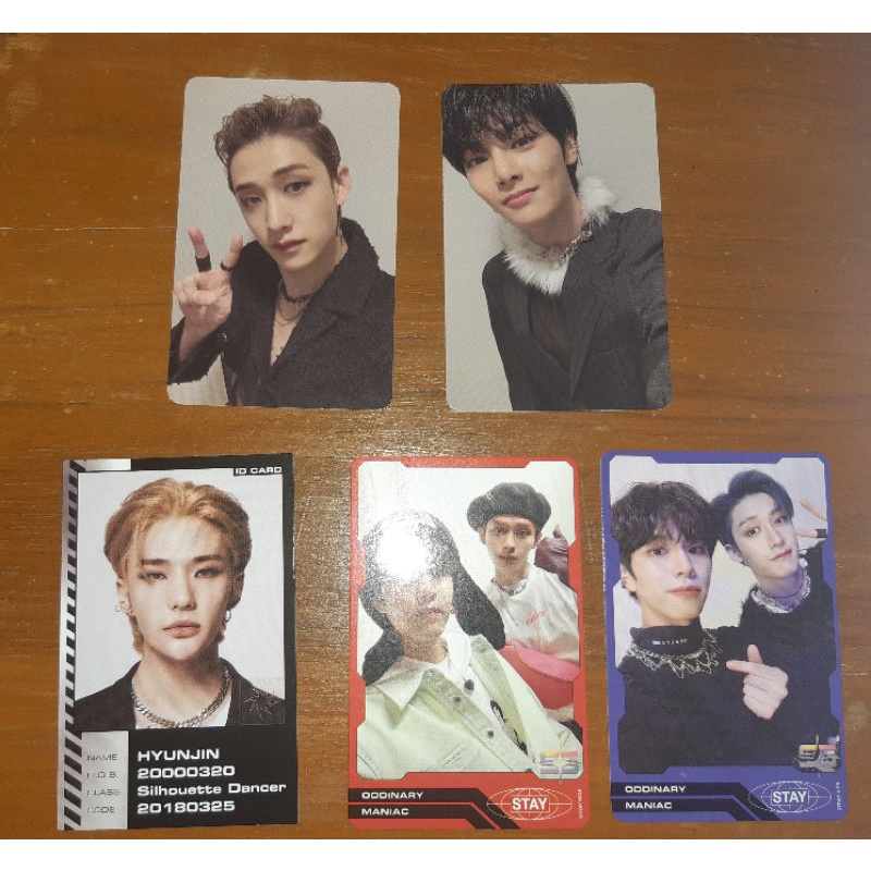 Photocard PC ID Card Trading Card Stray Kids Oddinary Frankenstein Bangchan Bang Chan IN I.N Hyunjin