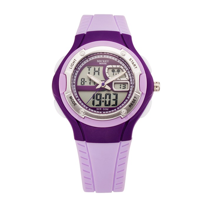 Disney MS1502PL - Mickey Mouse Jam Tangan Anak Cewek Sports UNGU