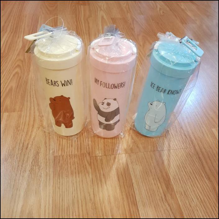 BOTOL MINUM WE BARE BEARS WATER BOTTLE CARTOON NETWORK BUKAN MINISO