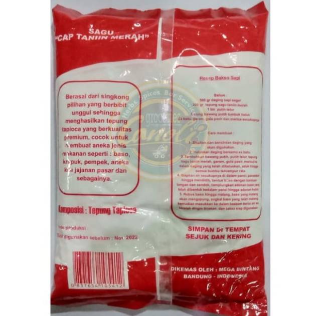 Tepung Sagu Cap Taniin Merah 500 gr