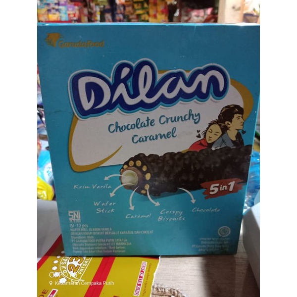 Dilan Chocolate Crunchy Caramel Box ( 12 × 24gr )