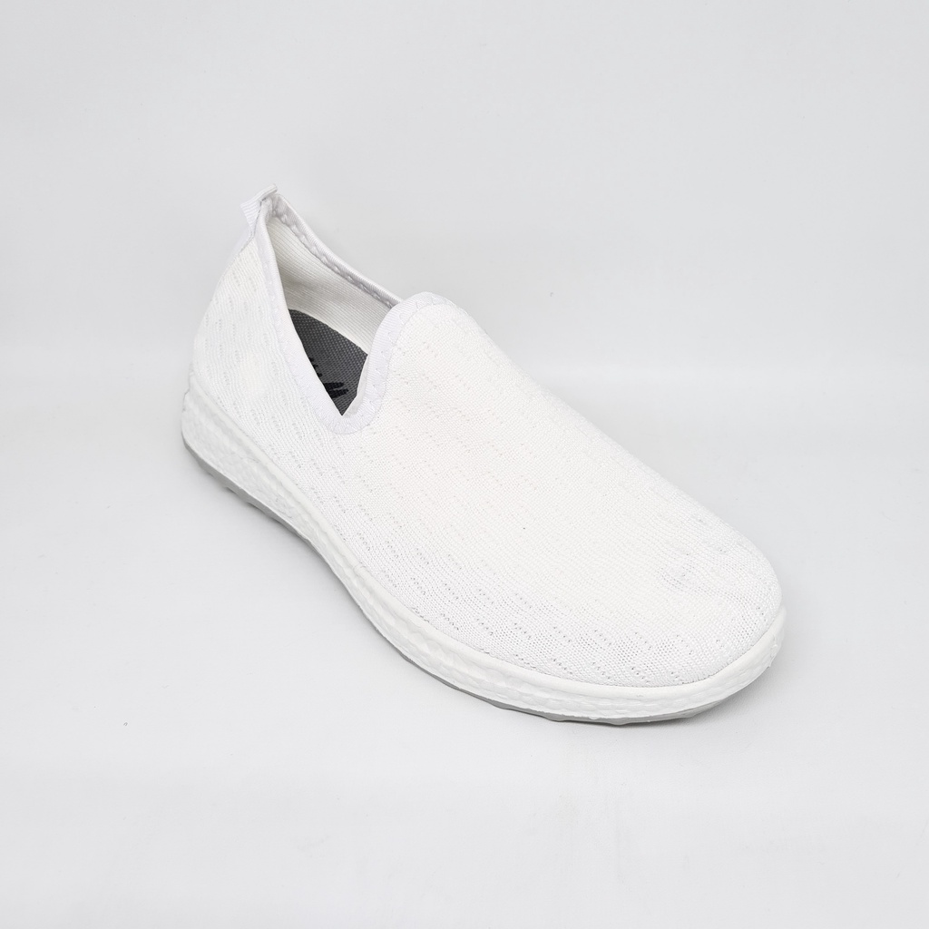 M&M Sepatu Sneakers Wanita Tanpa Tali Flyknit Fashion Korea Casual Sport Shoes N09-6