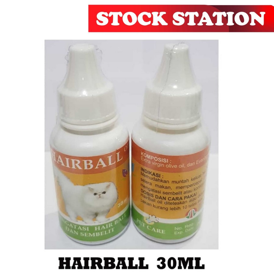 Hairball oil cat 30ML - Mengatasi hairball &amp; sembelit kucing