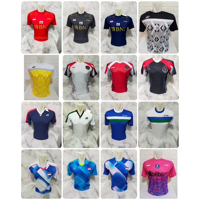 BAJU BADMINTON DEWASA/ATASAN BADMINTON JERSEY BULUTANGKIS