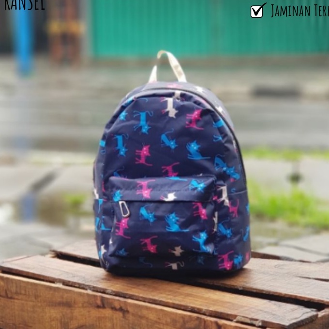 Tas Mini Ransel Sekolah Remaja Dewasa Motif Kuliah Kerja Traveling Multifungsi Stylish Backpack Punggung Bahu Kekinian Terbaru Murah Bagus Waterproof Fashion Korea Import Lokal Original Perempuan Wanita Cewek