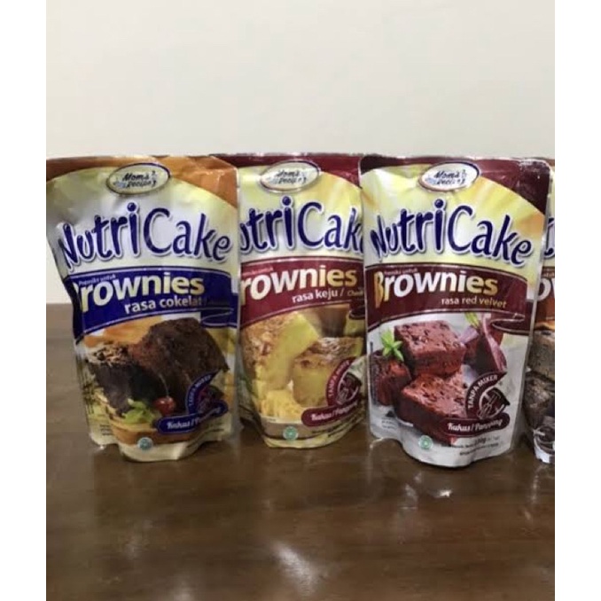 

NUTRICAKE BROWNIS KEJU, COKELAT, RED VELVET 230gr