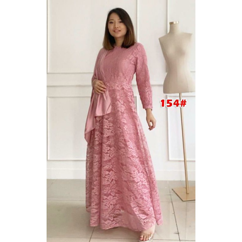 154#Fashion Gamis/Gamis Wanita/Baju Muslim