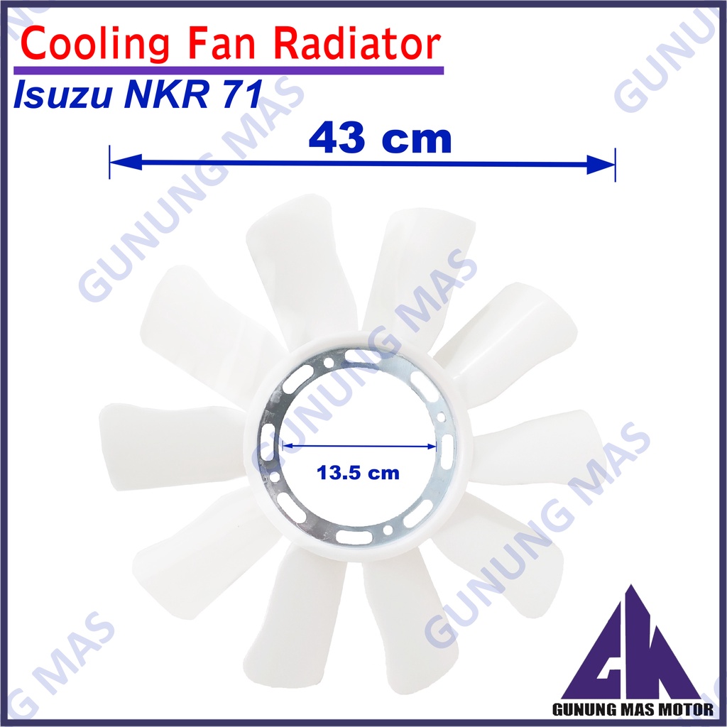 Cooling Fan Blade Mobil Isuzu Elf NKR71 NKR 71 Kipas Radiator