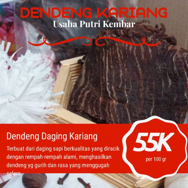 

Dendeng daging kering khas ranah minang