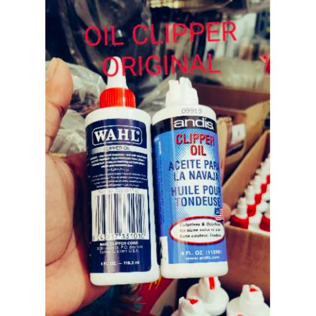 wahl oil clipper original pelumas pisau mesin cukur oli minyak clipper asli andis