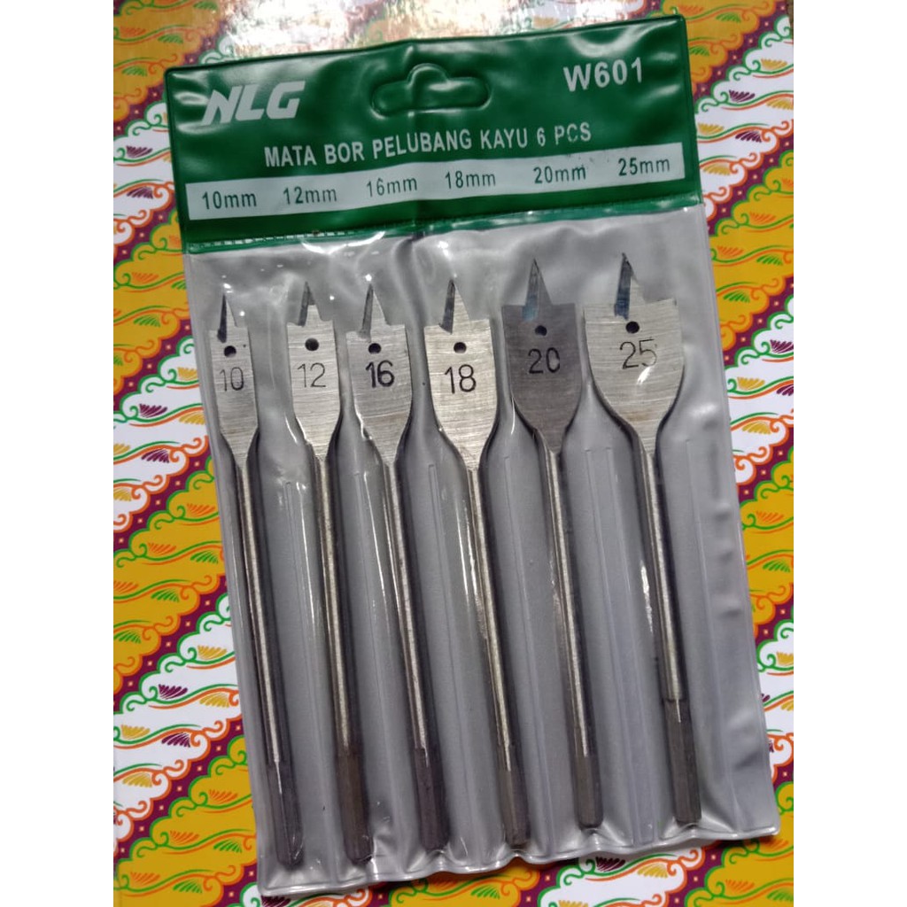 Mata Bor Kipas Mata Bor Pelubang Kayu 6 Pcs Termurah Berkualitas