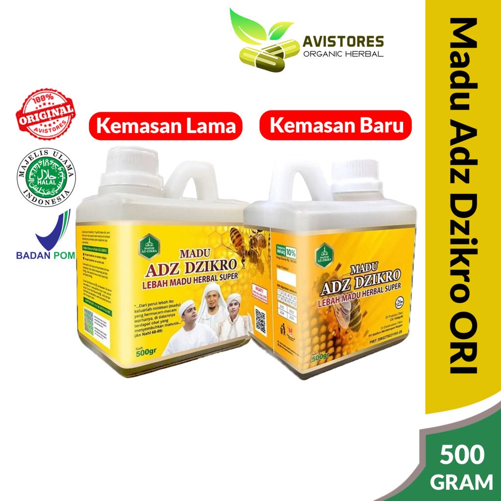

Madu Adz Dzikro Az-Zikra Lebah Madu Herbal Super Arifin Ilham Isi 500 gram