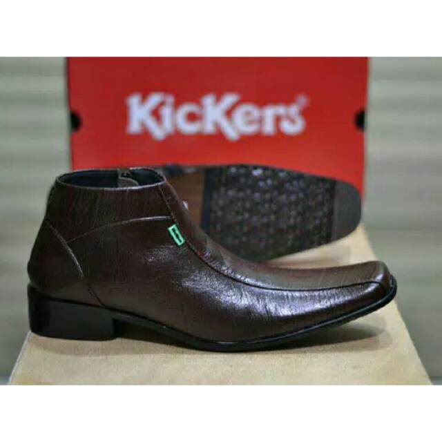 Sepatu kickers  Pantofel Cowok  kulit Asli  Pdh Ori Pria Murah Formal SLip on Slop Laki