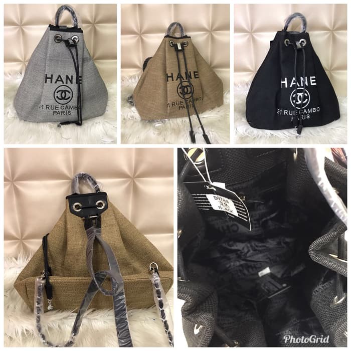 BACKPACK CHANEL CAMBON BAHAN DENIM UK 32