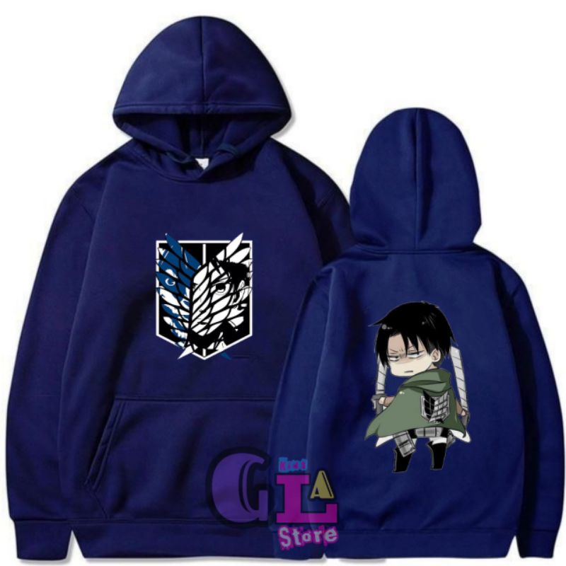 jaket hoodie anak laki-laki attack on titan/hoodie anime attack on titan