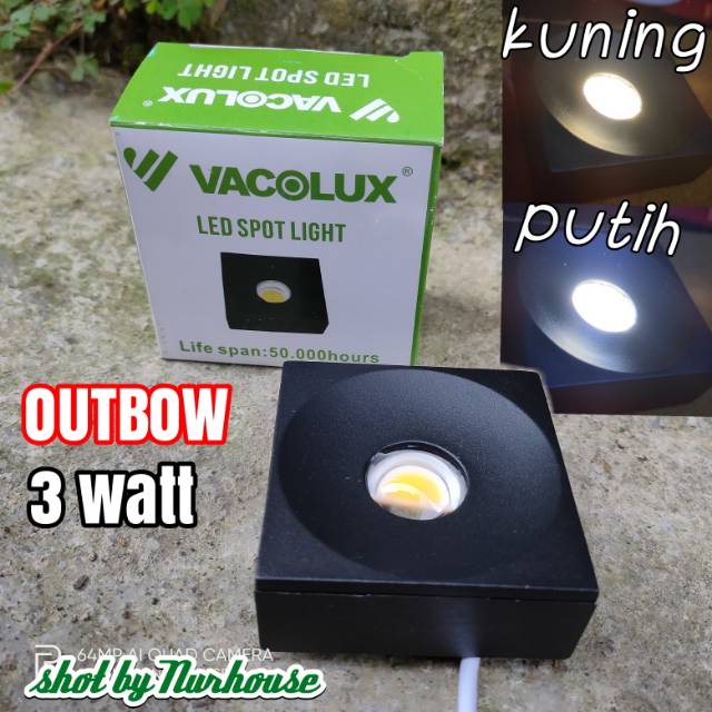 downlight outbow led cob 5 watt vacolux kotak VL-1024