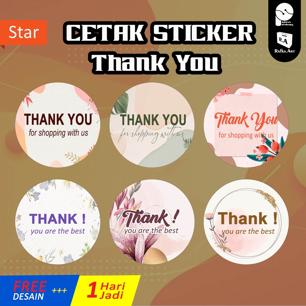 

[Termurah] Stiker thank you/segel thank you/thanks for order/ label online shop/ucapan terima kasih