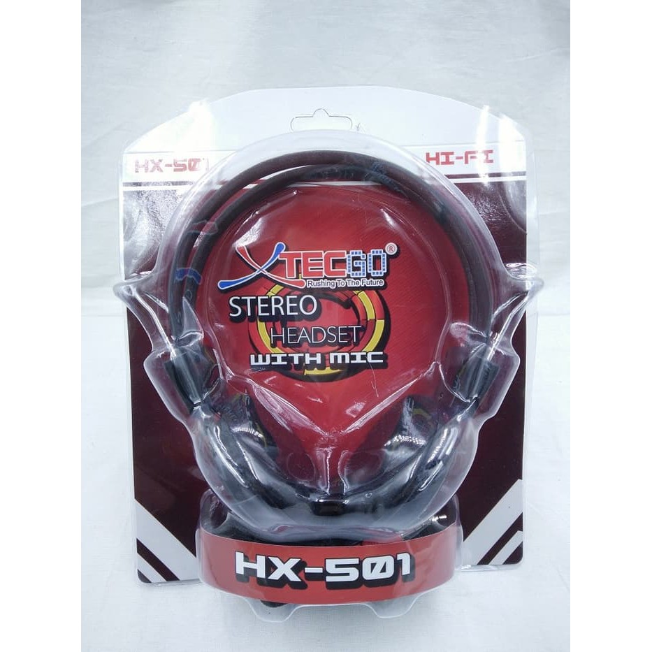 Headset Headphone Stereo Murah Standar Av-808 In-808 HX-501 AV808 X-Techgo