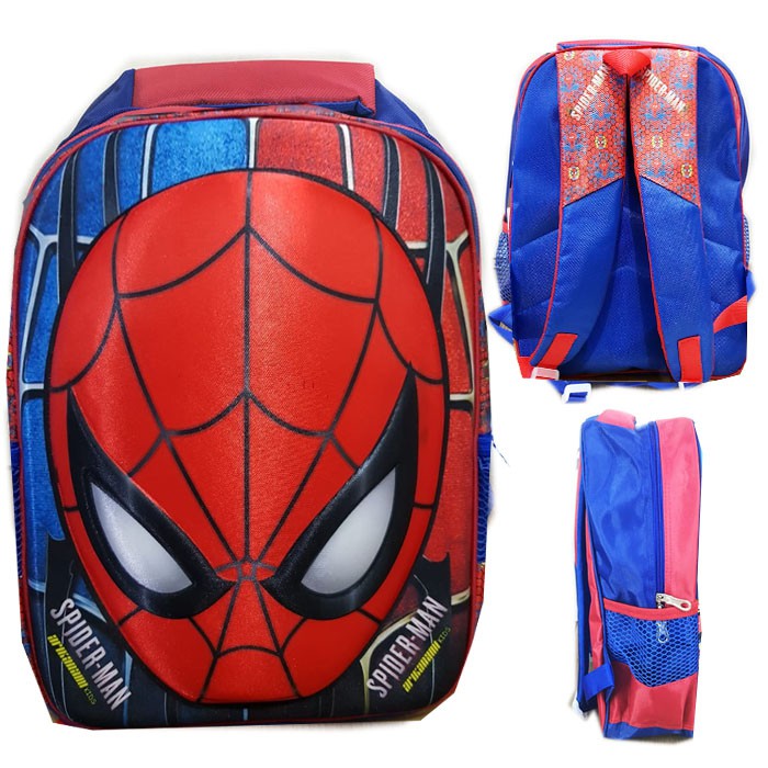 TAS 3D HardCover EMBOSS SPIDERMAN /Tas Ransel Sekolah Anak SD Karakter Tas Sekolah anak laki laki tas Hard Cover 3D Timbul / tas ransel sd / tas ransel anak sekolah laki laki EMBOS SPIDERMAN RANSEL