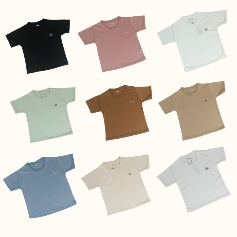 TSHIRT RAINBOW SERIES 1 - Promo 8.8 Kaos Anak Polos Lucu Unisex