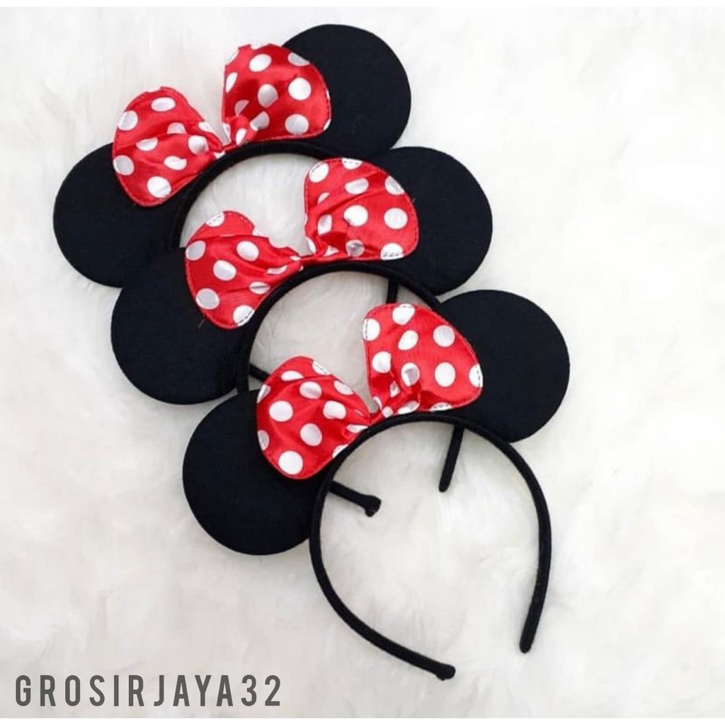 Bando mickey mouse bando aksesoris rambut pita Mickey Mouse Miki Tikus Murah Berkualitas