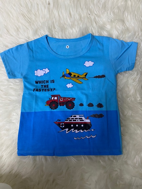 Kaos anak cowok (PLANE) 1-9 tahun