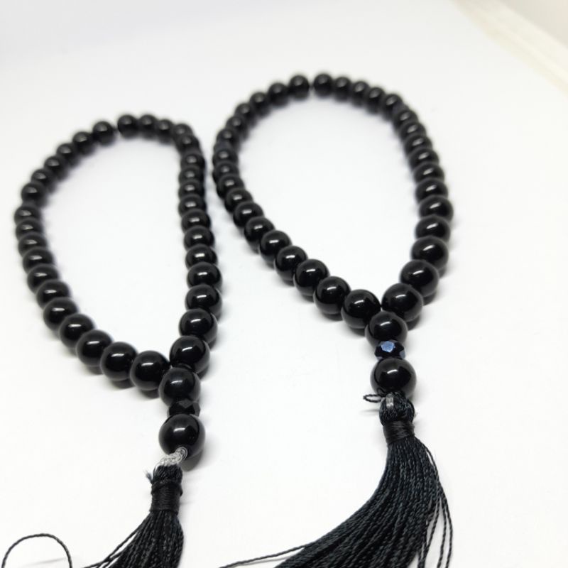 TASBIH BATU BLACK ONYX 33BUTIR 8MM