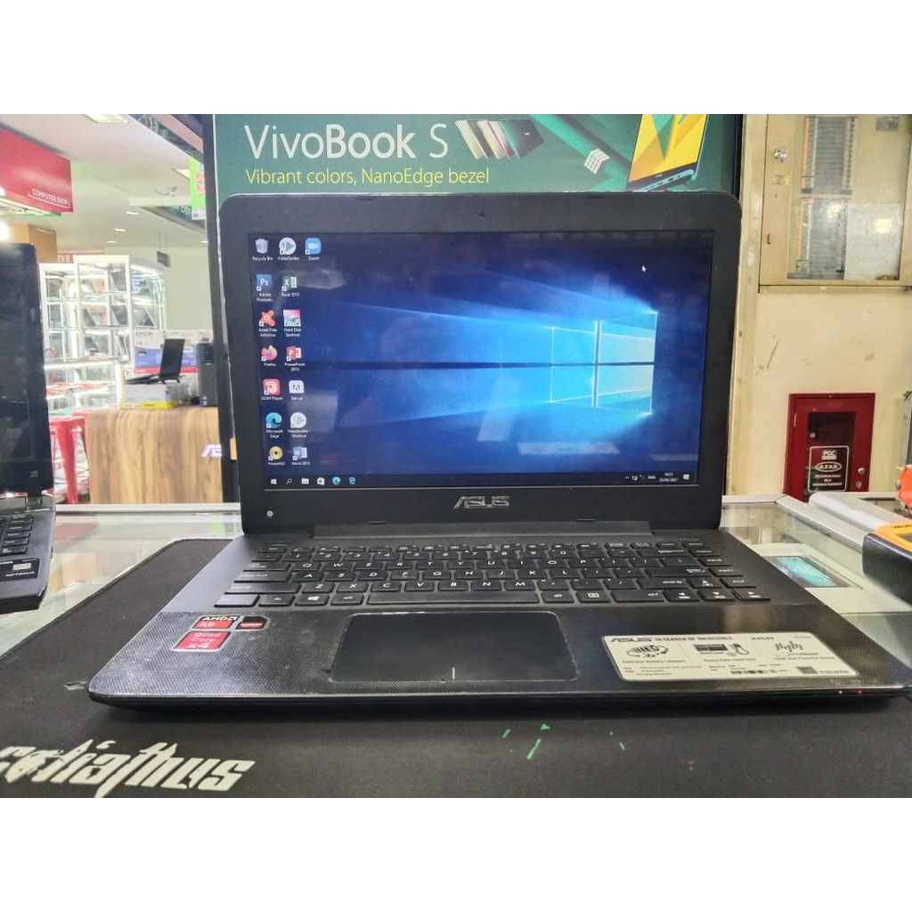 laptop asus x454y amd a8 gaming desain bagus dan  murah