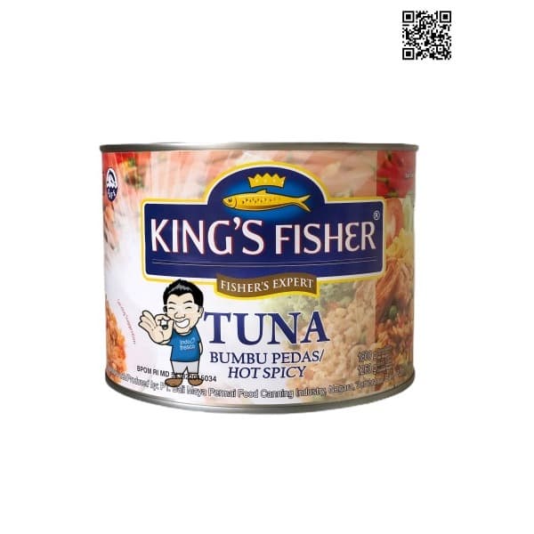 

⭐⭐⭐⭐⭐TRENDING ! makanan kaleng - King's Fisher Tuna In Hot Spicy Canned- Daging Tuna Pedas