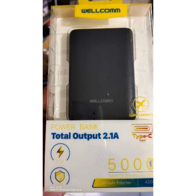 Power Bank slim 5000mah real kapasiti dari wellcom