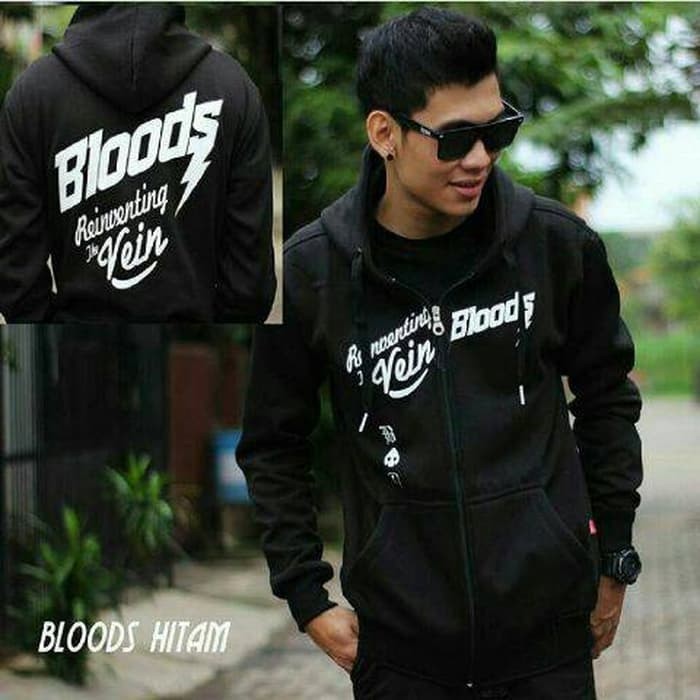 JAKET ZIPPER HOODIE BLOODS/ JAKET BLOODS VEINS PREMIUM