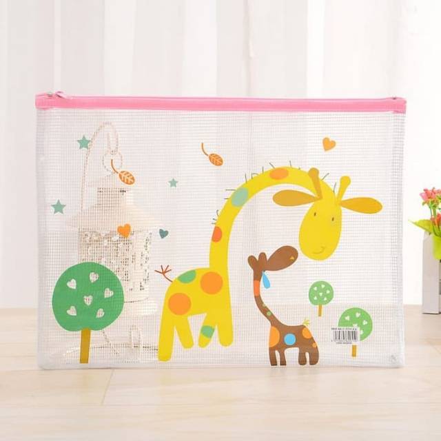 

Korean Lovely Animal PVC Transparant Stationery A5 File Folder