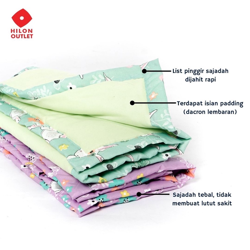 Sajadah Anak + Tas Karakter / Sajadah Anak Motif / Sajadah Anak Tebal 51 x 91-2