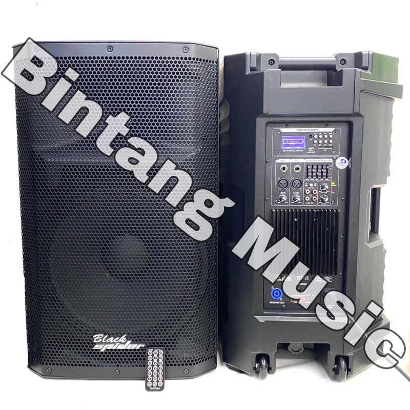 PROMO MURAH Speaker aktif Blackspider GT15 15inch original speaker aktif murah Gt 15  1200 watt