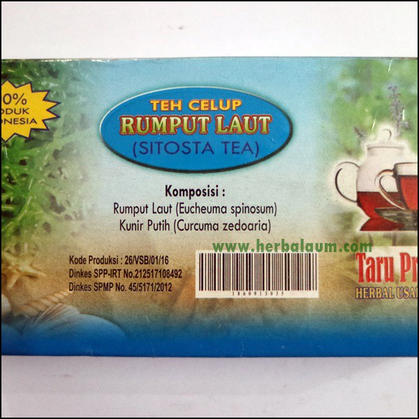 

Teh Celup Herbal Rumput Laut