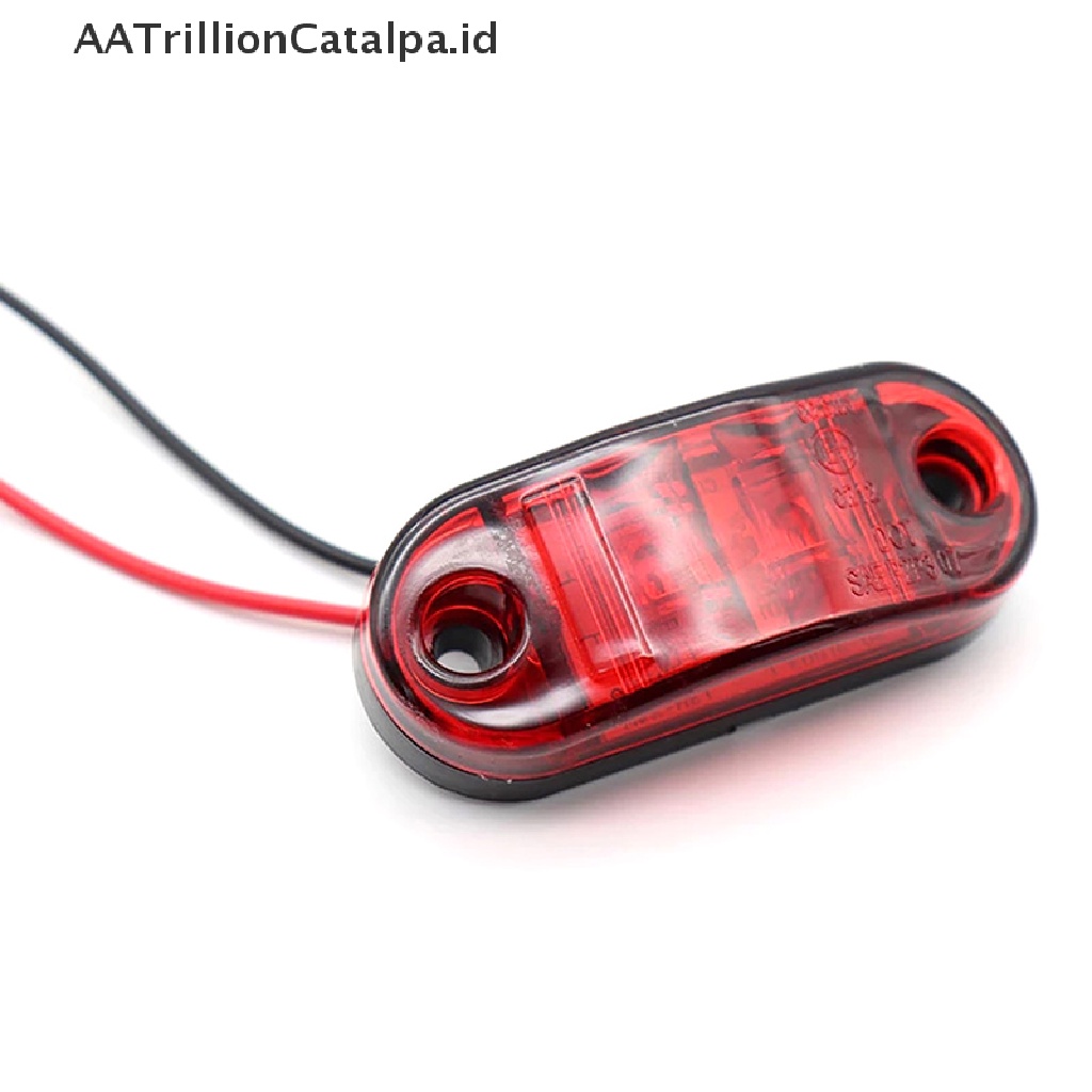 Aa Lampu Peringatan Samping Truk LED Bentuk Oval 12V 24V